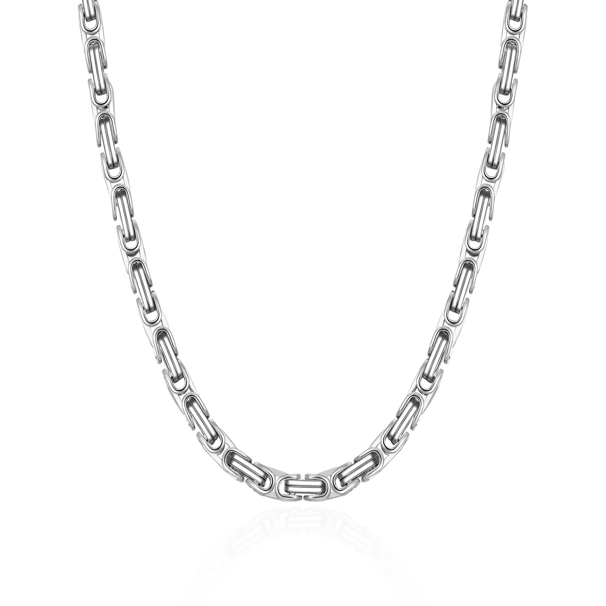 Prism Link Chain - White Gold