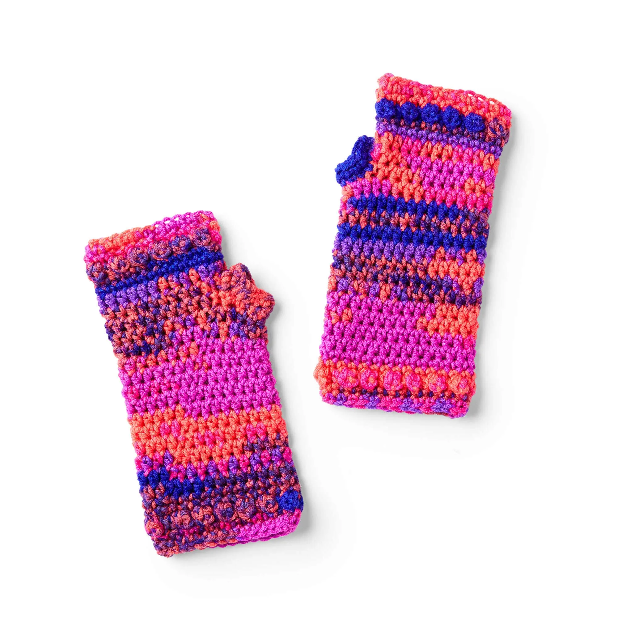 Red Heart Crochet Flamenco Wristers