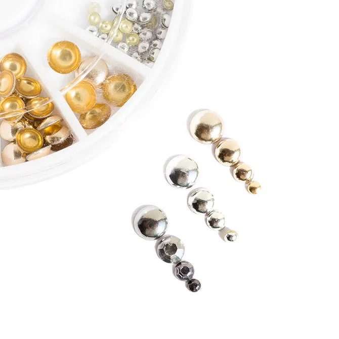 Round Metal Studs - 3 Colours