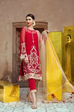 Serene Premium Fervour Fiesta Chiffon Collection Vol 6 – 06: Red Galore