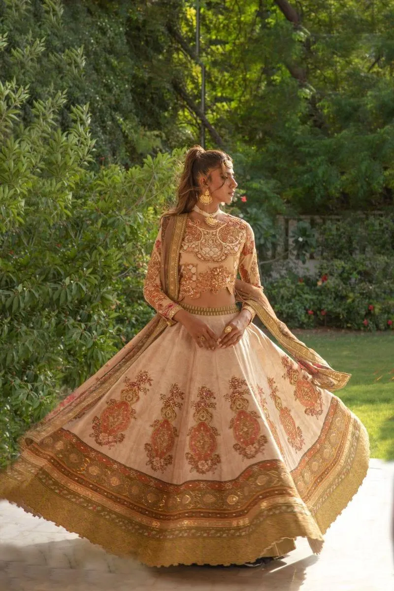 Shamaeel - NUR-04 - Silk - 3 Piece - Lehnga Choli