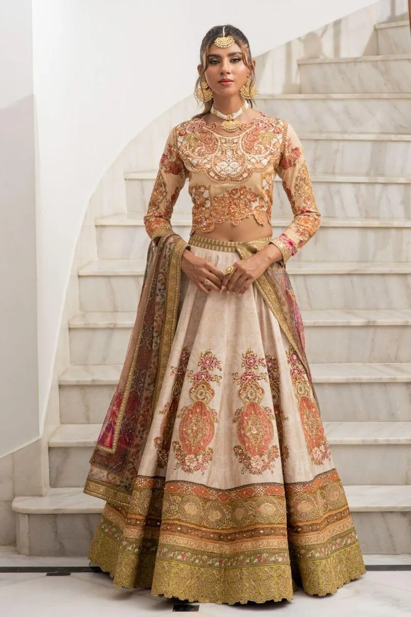 Shamaeel - NUR-04 - Silk - 3 Piece - Lehnga Choli