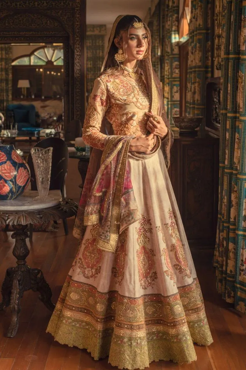 Shamaeel - NUR-04 - Silk - 3 Piece - Lehnga Choli