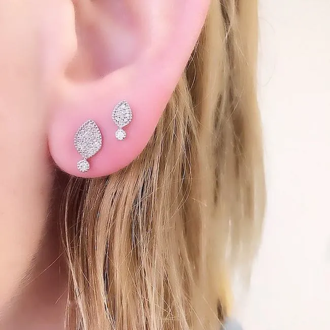 Spade Post Earrings