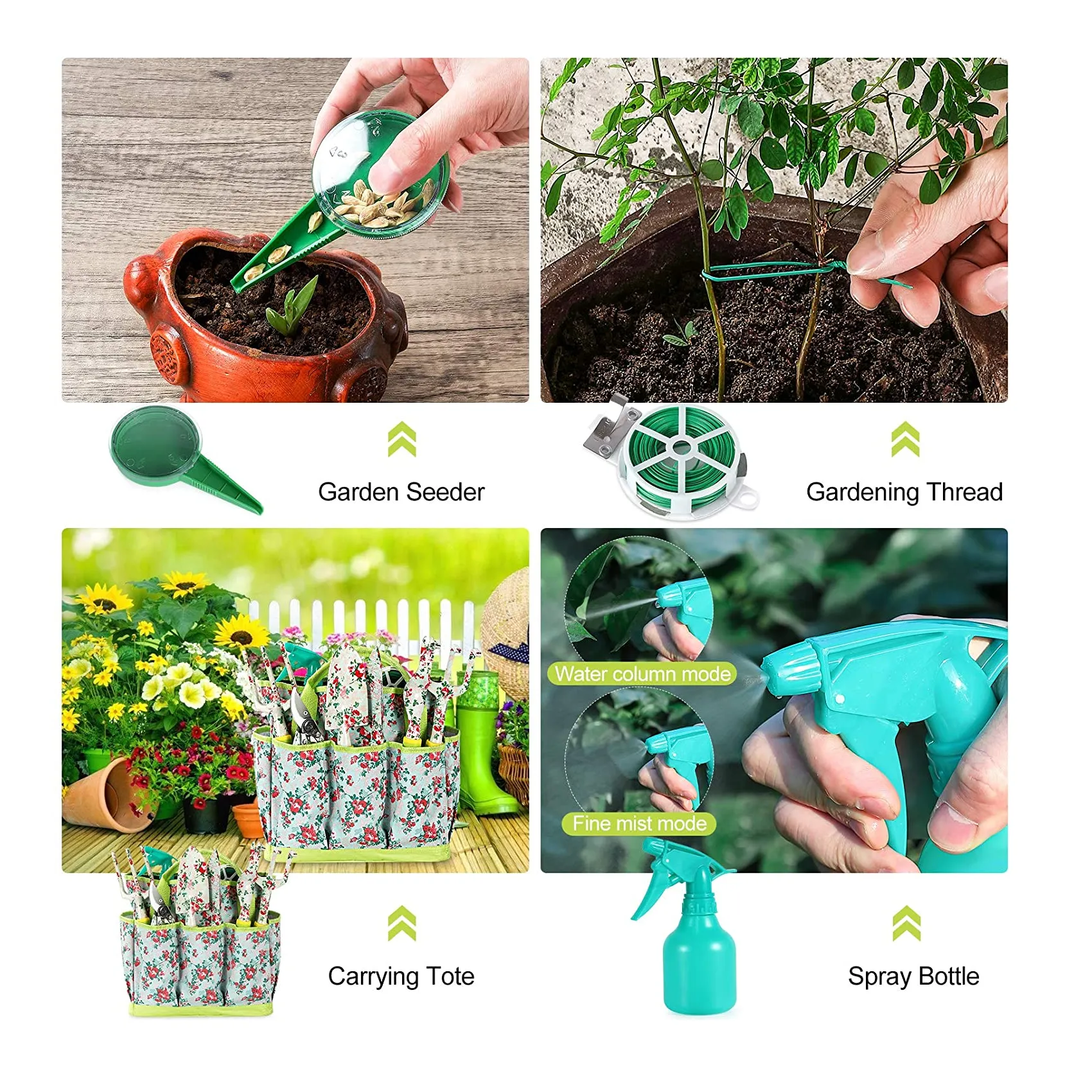 Sukki Gardening Tool Set | 13 Pieces Floral Print Garden