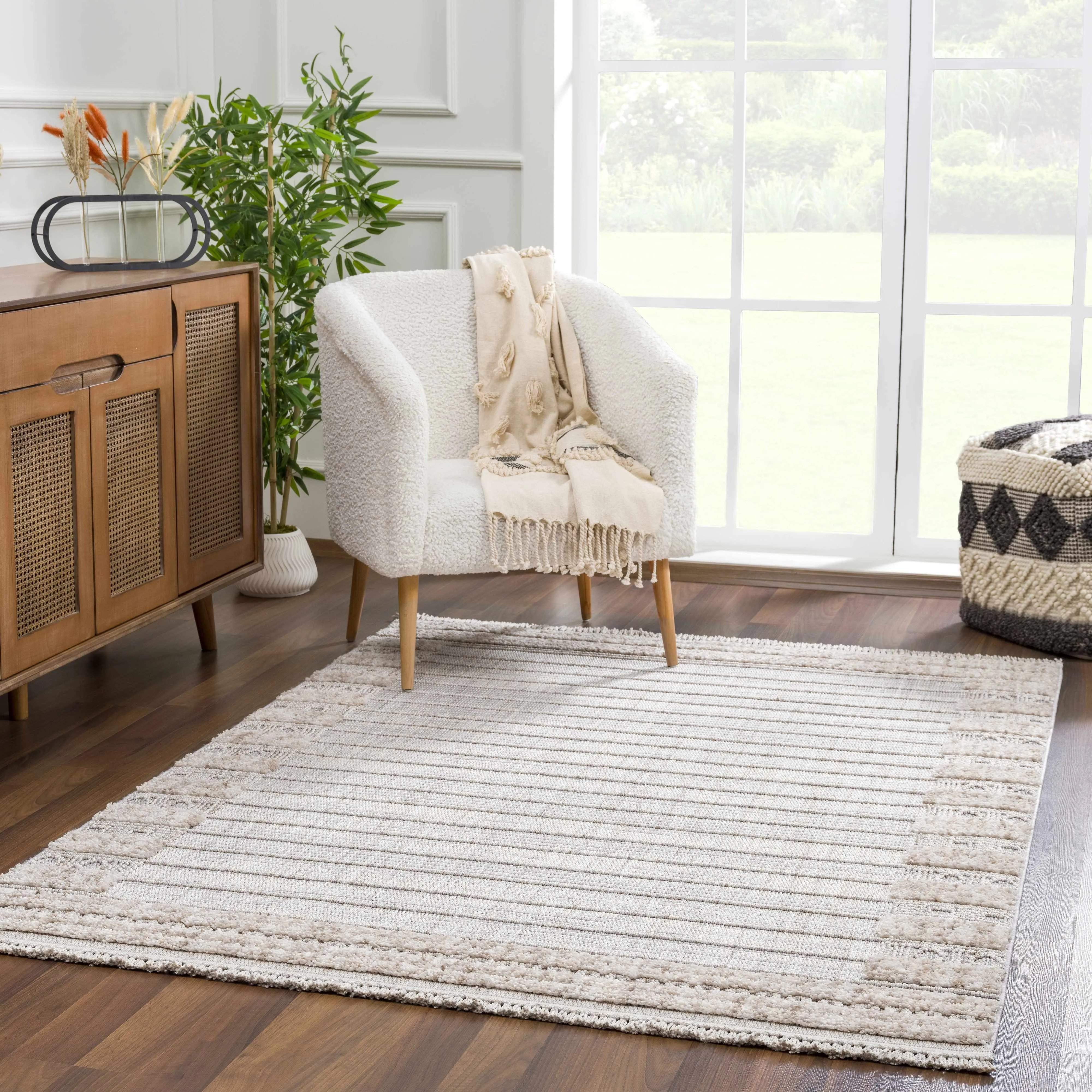 Sulak Cream Area Rug