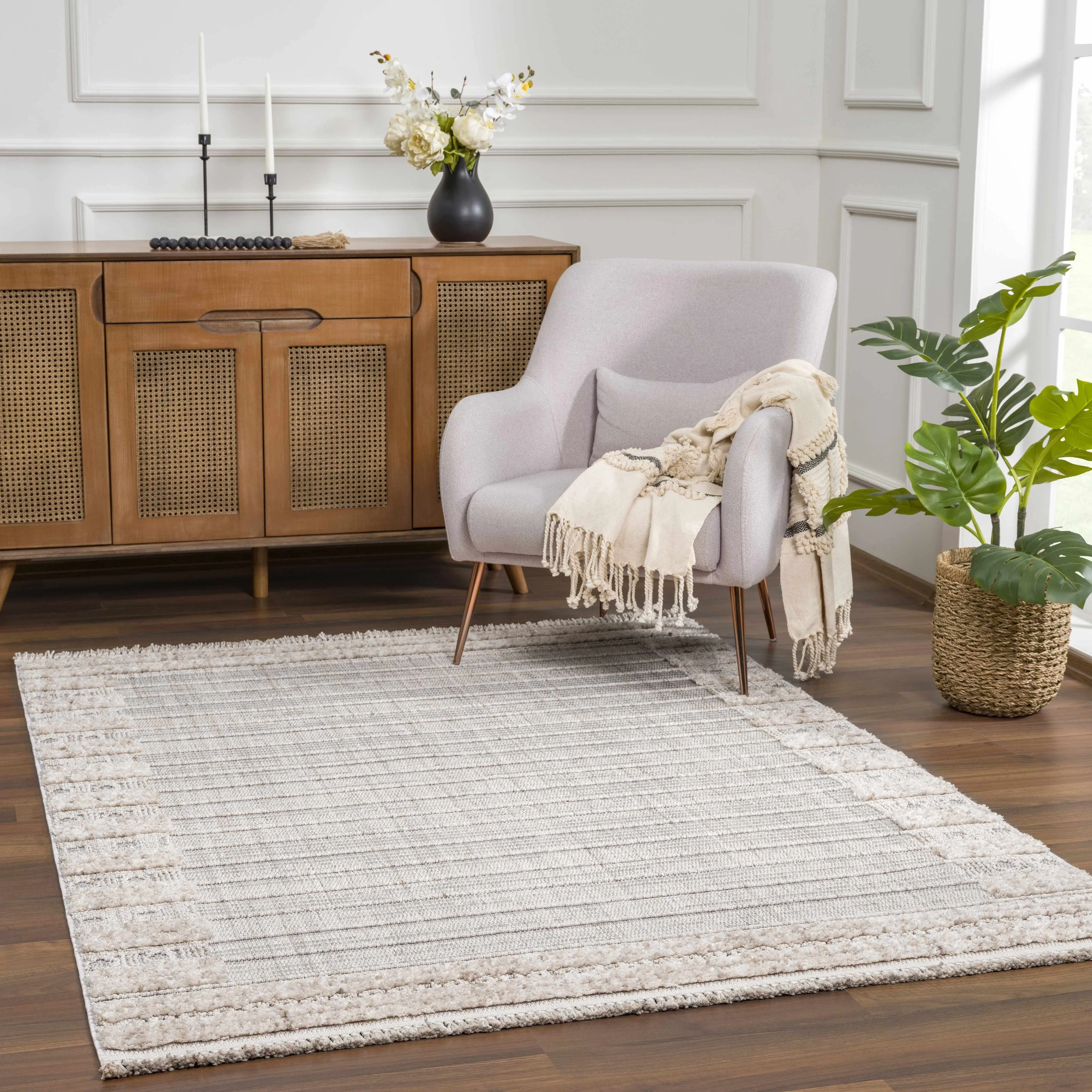 Sulak Cream Area Rug