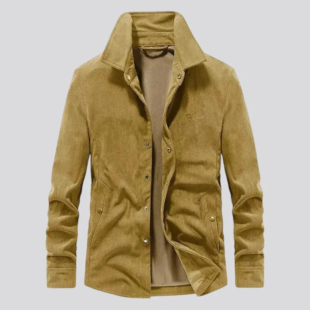 Trendy casual slim-fit y2k men's corduroy jacket