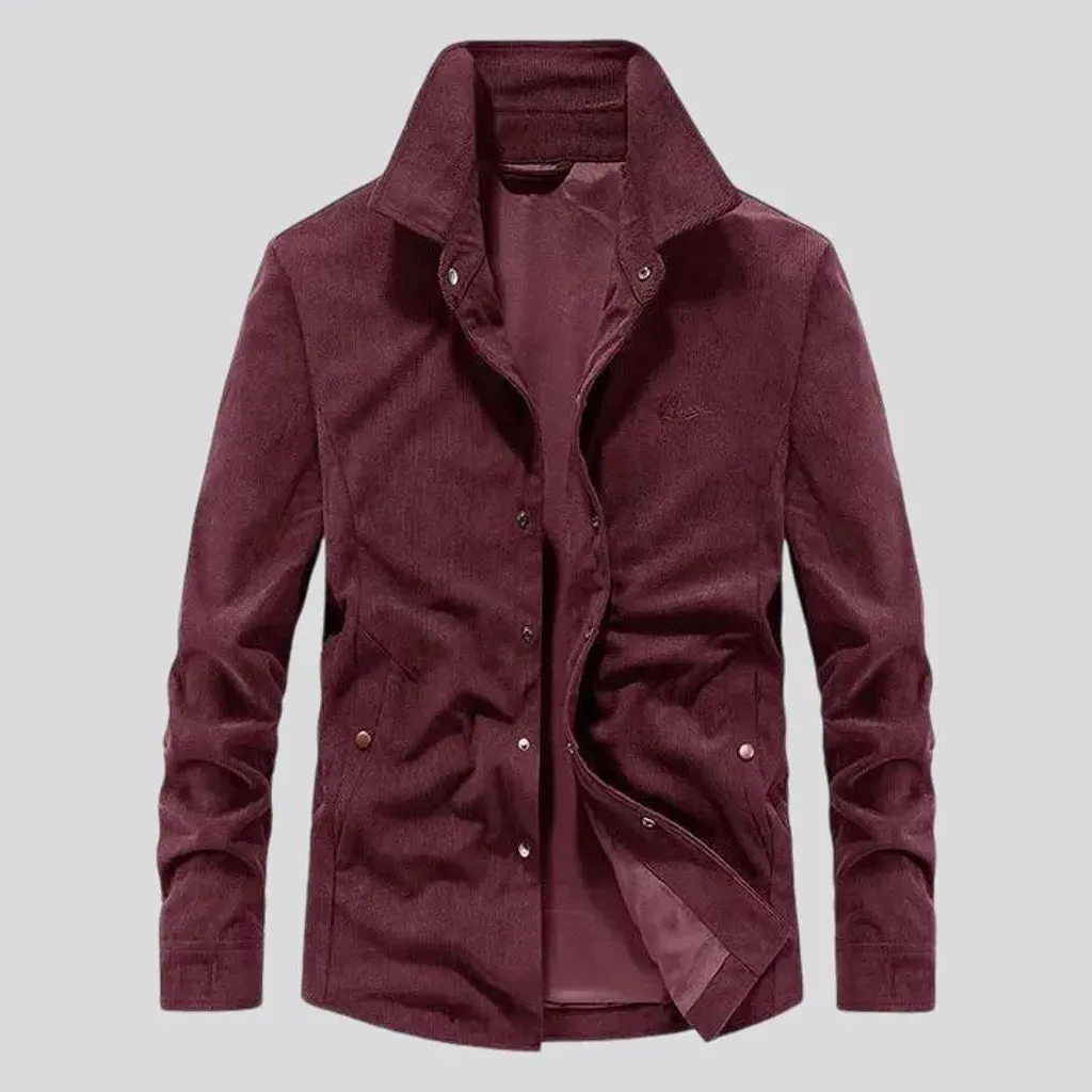 Trendy casual slim-fit y2k men's corduroy jacket