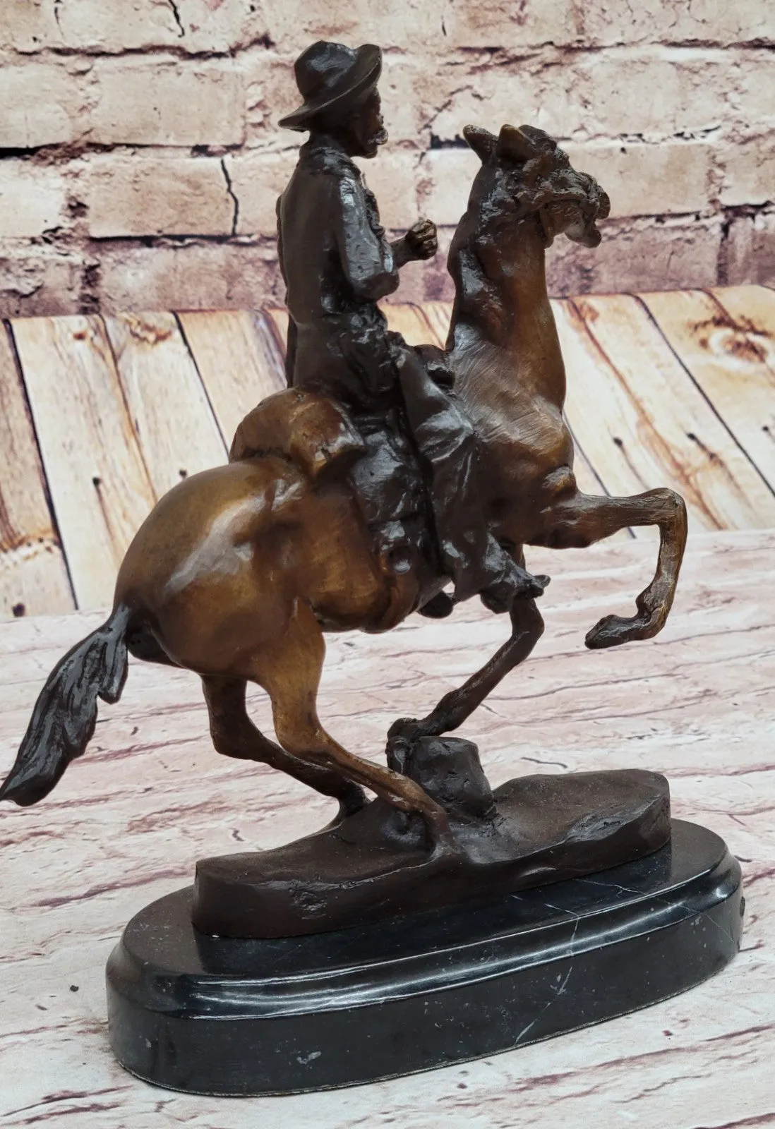 Trooper of The Plains by Frederic Remington western Desktop BRONZE STATUE FIGURE