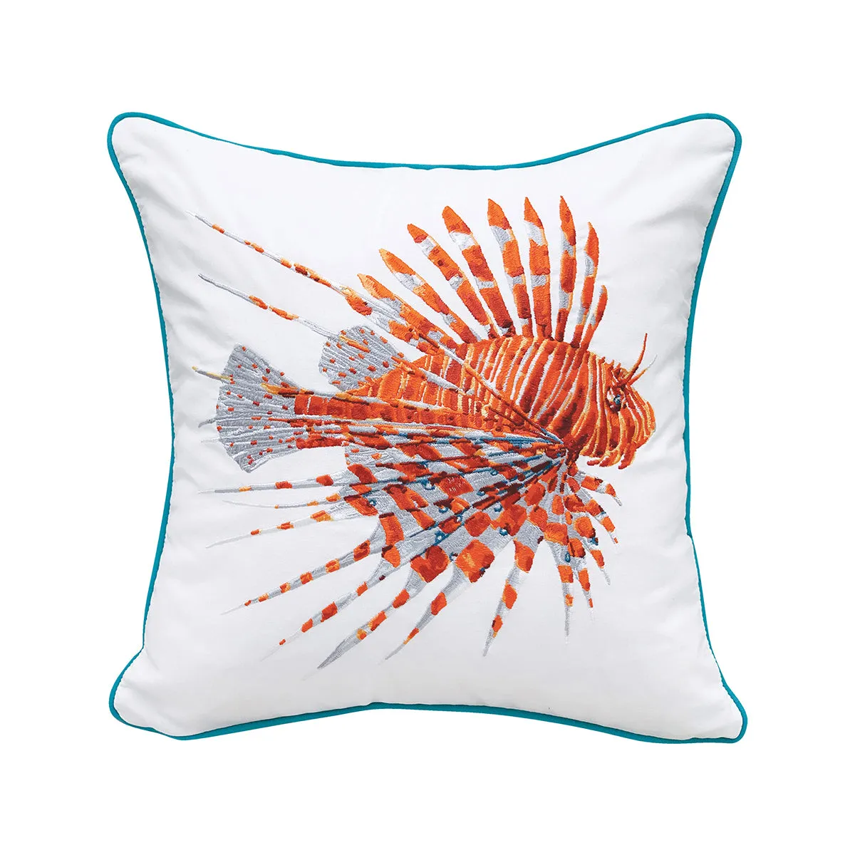 Tropical Punch Lionfish Indoor Outdoor Pillow