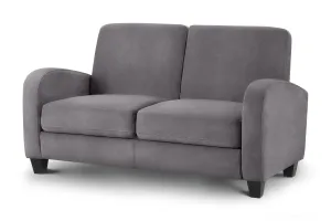 Vivo 2 Seater Sofa In Dusk Grey Chenille