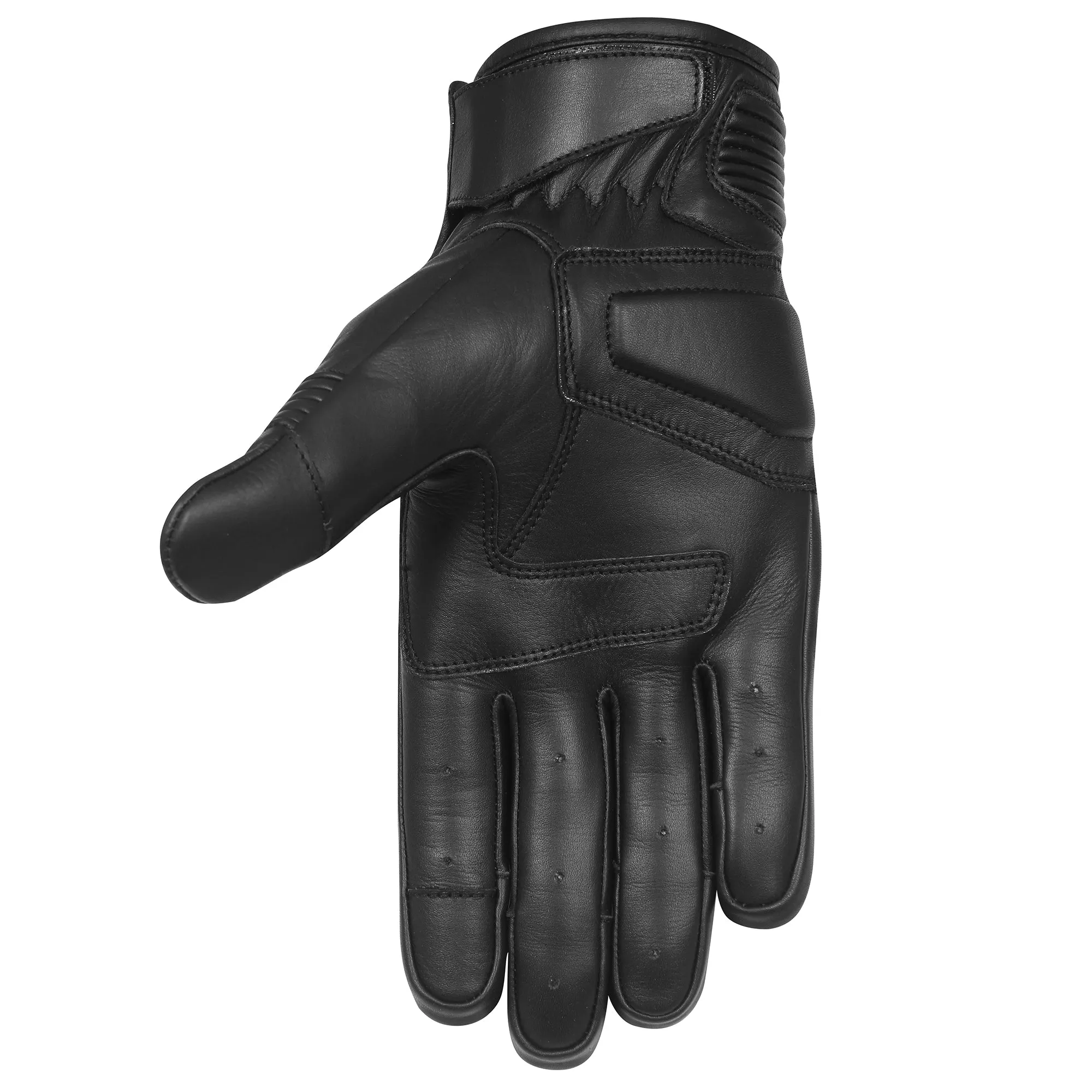 VL420 The Scrapper Men's Premium Mid-Length Leather Motorcycle Gloves