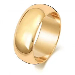 Wedding Band 18K D Shape 8mm Wedding  Ring WQ108UL