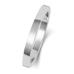 Wedding Band Platinum Flat Flat 2mm-1.15 Wedding  Ring WP171H