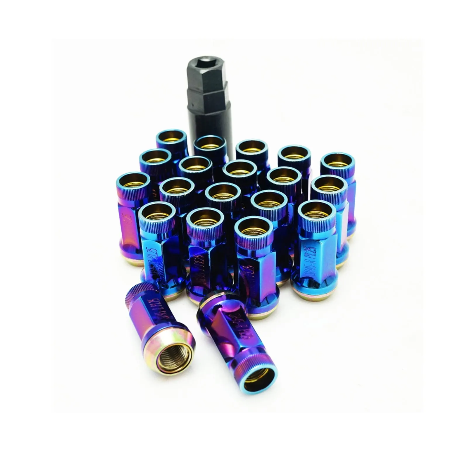 Wheel Mate Muteki SR45R Lug Nut Kit 12x1.25 - Burned Blue for 2009  Nissan 370Z (whm32935UN)