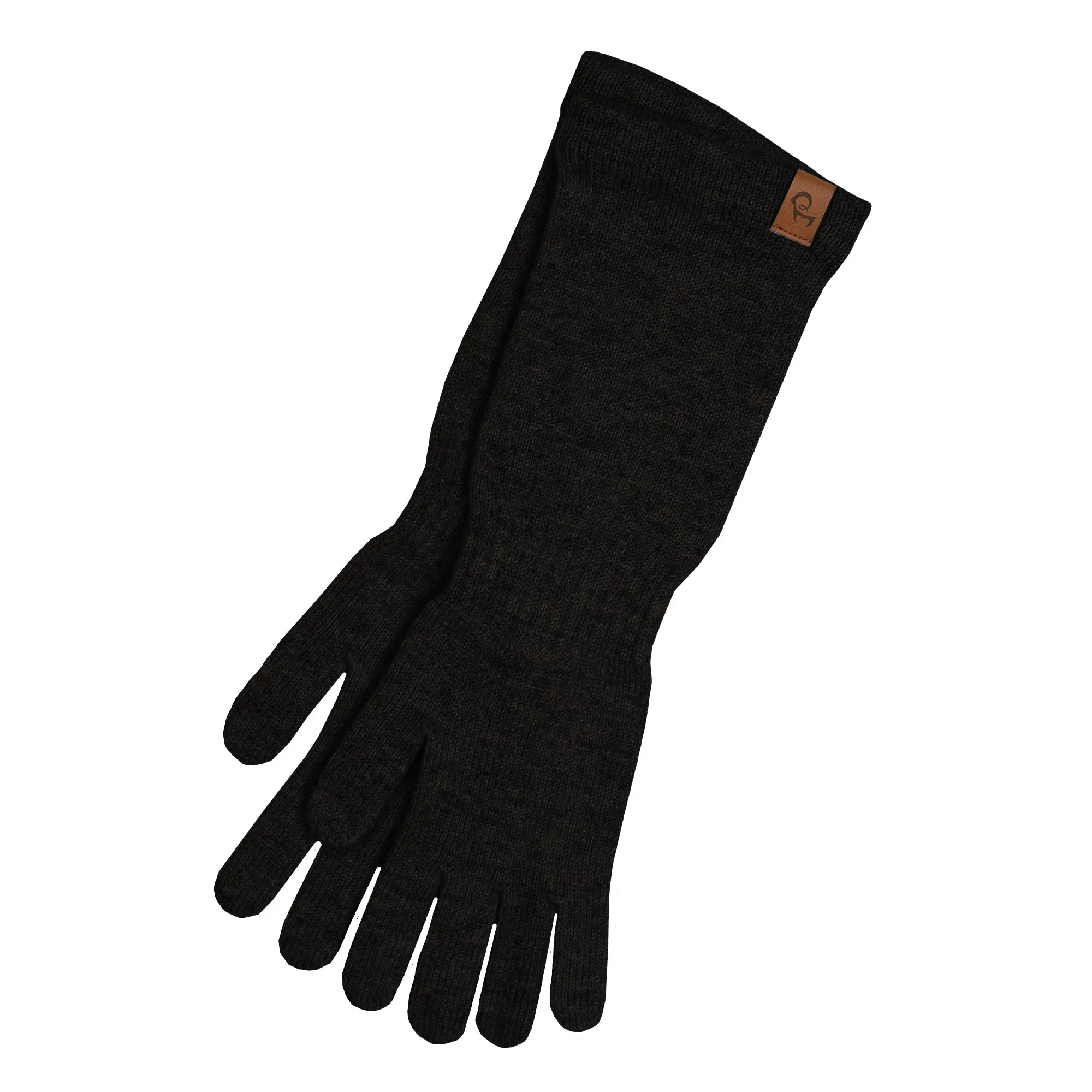 Women's Knit Long Gloves Cashmere Blend