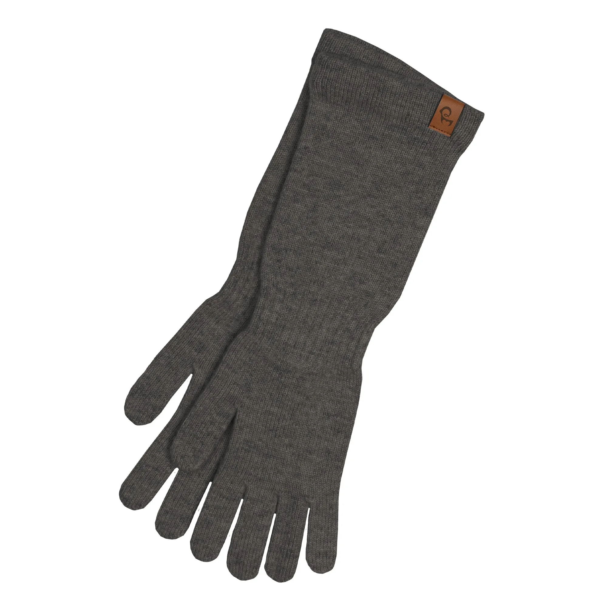 Women's Knit Long Gloves Cashmere Blend